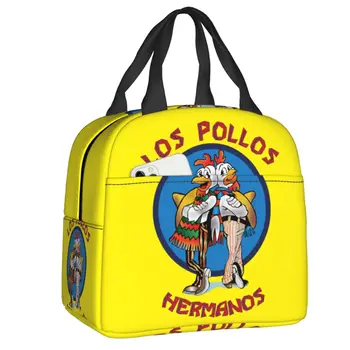 Во все тяжкие Ланч-бокс-холодильник Los Pollos Hermanos Chicken Brothers с термоизолированной сумкой для ланча для женщин, детские пакеты для еды