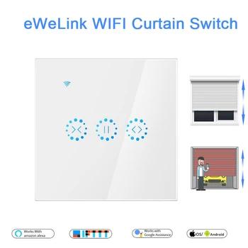 eWeLink WiFi Переключатель жалюзи для рулонных штор с электродвигателем Google Assistant Alexa Голосовое управление DIY Умный дом ЕС / США