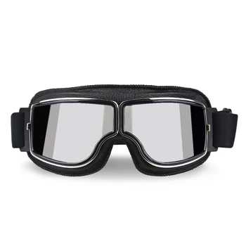 Универсальный мотоцикл скутер мотоциклетные очки Винтажные байкерские очки Шлем Очки Складные