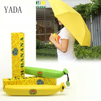 Модный мини-зонт-банан YADA, Зонт от дождя, Креативные Фруктовые Складные Зонты для женщин, Мужские УФ-Ветрозащитные зонты YD200027
