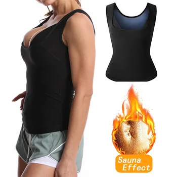 Женский фитнес-жилет, корректирующий пот, корсет, сжигающий жир на животе, спортивный эффект сауны, корсеты для похудения талии, тренажеры для похудения