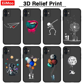 EiiMoo Пользовательские Чехлы Для Телефонов С 3D Рельефной Печатью Для Motorola Moto E13 E20 E30 E40 E32 E22 E22i E22S Силиконовая Тонкая Задняя Матовая Крышка