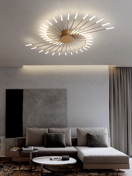 Минималистский Роскошный Дизайнерский Светодиодный потолочный светильник, современные светильники из теплого стекла, украшение гостиной, Прикроватная лампа для спальни, кабинет