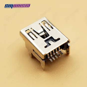 Smonisia 20шт 4-футовый SMD-разъем Mini USB 5PIN для игрового контроллера DIY Аксессуары