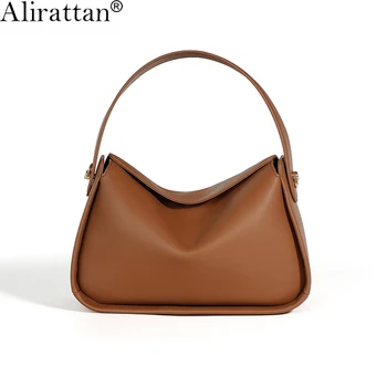 Alirattan Новые модные сумки через плечо из натуральной кожи для женщин 2023 Модная дизайнерская женская сумка-мессенджер для клецек A396