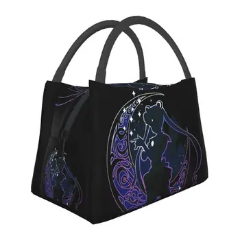 Изготовленная на заказ сумка для ланча Sailors Moon, женская сумка для ланча с термоохлаждением из аниме-манги, для поездок в офис