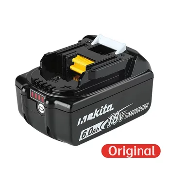 100% Оригинальный литиевый аккумулятор емкостью 6000 мач18 В для Makita BL1830B BL1850B BL1840 BL1860 BL1815