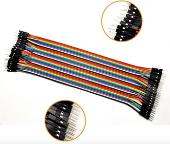 40-контактный кабель dupont wire длиной 20 см в сборе с цветным разъемом от мужчины к мужчине
