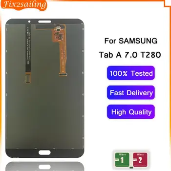 Для Samsung Galaxy Tab A 7,0 2016 SM-T280 SM-T285 T280 T285 ЖК-дисплей Сенсорный Экран Дигитайзер В Сборе Для планшета T280 T285 LCD