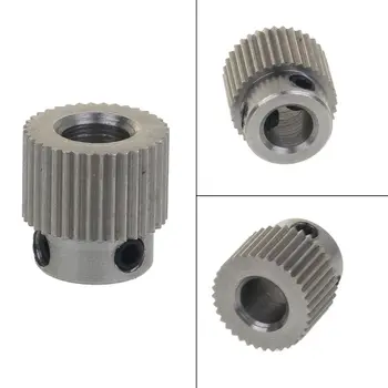 Шкив экструдера для 3D-принтера, колесо для подачи экструдера, экструзионное колесо с 36 зубьями из нержавеющей стали, ведущая шестерня для челночного экструдера MK7 MK8