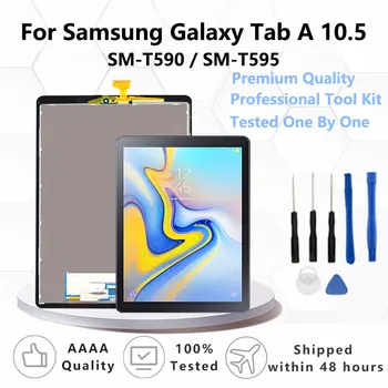 Оригинал для Samsung Galaxy Tab A 10.5 SM-T590/SM-T595 ЖК-дисплей Сенсорный Экран Дигитайзер Матричная Панель Запчасти для планшета В сборе