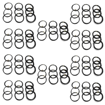 90 Рулонов проволоки для бонсай Из анодированного алюминия, обучающая проволока для бонсай 3 размеров (1,0 мм, 1,5 мм, 2,0 мм), всего 147 футов (черная)