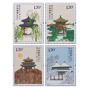 2022-22 T Почтовая марка Chinese Famous Pavilion (II), 4 штуки, Филателия, Коллекция