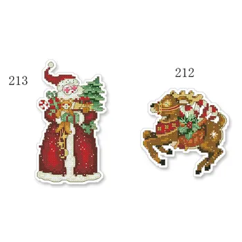 14-каратный пластиковый холст Рождественский лось для рукоделия ручной работы, вышивки, вязания, поделок, вышивки крестом, украшений