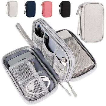 Портативная сумка для хранения цифрового кабеля, электронный органайзер, наушники, SD-карты, накопители, USB-провода, Дорожный набор, сумка-клатч, кошелек