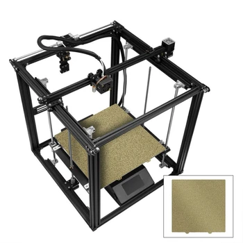 Обновление 3D-принтера Гибкая платформа для горячей кровати PEI с порошковым покрытием 30x25 см, листовая пластина из пружинной стали 377x370 мм