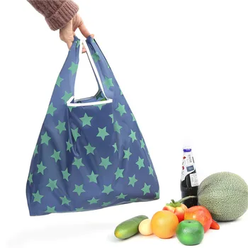 1шт сумка для хранения хозяйственная сумка многоразовая сумка полиэстер плеча руки сумками с рынка сумки многоразовые складные сумки супермаркет 