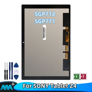 100% Протестировано Для Sony Xperia Tablet Z4 SGP712 SGP771 ЖК-Дисплей С Сенсорным Экраном Дигитайзер В Сборе Запасные Части Планшета