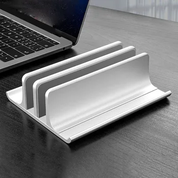 Подставка из алюминиевого сплава, вертикальная подставка для ноутбука Macbook Air Pro 13 16, Прочная подставка для рабочего стола, Регулируемый размер док-станции для ноутбука
