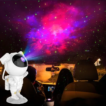 Лунный СВЕТ Астронавт Звездное небо Лазерный проектор Лампа Романтическая атмосфера в спальне Ночник космонавта Подарок на День Святого Валентина