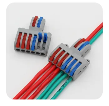 5/10 шт./лот SPL-42/62 Mini Fast Wire Connector Универсальный соединительный кабельный разъем Вставной проводник Клеммная колодка