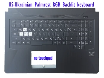 Американо-Украинская клавиатура с подставкой для рук RGB с подсветкой для ASUS FX705G FX705GM FX705GE FX705GD FX705GT 90NR00Z1-R31UA0