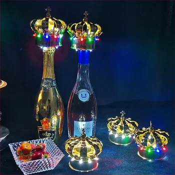 Светодиодная корона для бутылок шампанского Thrisdar для обслуживания топперов для бутылок, ЭЛЕКТРОННЫЕ бенгальские огни для ночных клубов, баров, декора для вечеринок в ресторане.