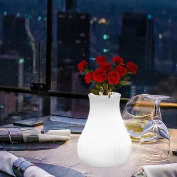 Простая светодиодная светящаяся ваза Украшение обеденного стола Свадебное украшение Nordic Home Украшение гостиной Ваза