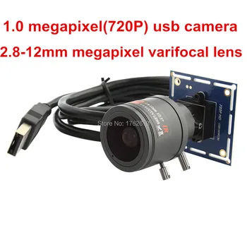 2,8-12 мм объектив с переменным фокусным расстоянием M12 mount 720P usb Камера Наблюдения CMOS OV9712 модуль видеонаблюдения для биологического микроскопа