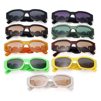 Солнцезащитные очки неправильной формы с защитой от ультрафиолета Маленькие солнцезащитные очки для женщин Мужские солнцезащитные очки прямоугольных оттенков