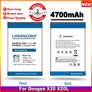 LOSONCOER 4700 мАч BAT17582580 Для DOOGEE X20 X20L Аккумулятор Мобильного Телефона Батареи + Быстрое Прибытие