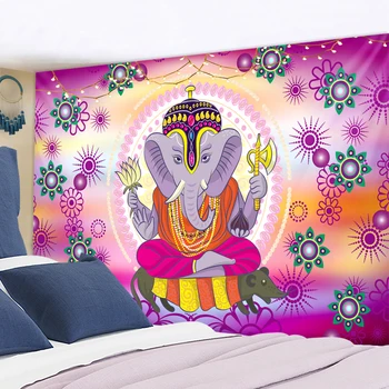 Гобелен с Мандалой Будды, висящий на стене, Психоделическое Богемное Таинственное покрывало в индийском стиле, украшение для гостиной, спальни, дома