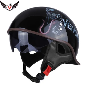 Ретро мотоциклетный шлем Для мужчин и женщин, классическая мото-кепка, винтажный городской скутер безопасности, электрические шлемы для взрослых, Бесплатная доставка