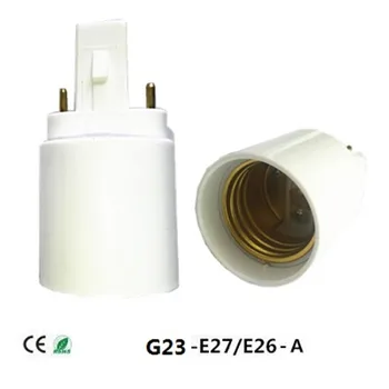 4-КОНТАКТНЫЙ Преобразователь держателя лампы G24 в E27 Цоколь электрической лампочки Преобразователь светодиодной галогенной лампы CFL Винт адаптера лампы G24