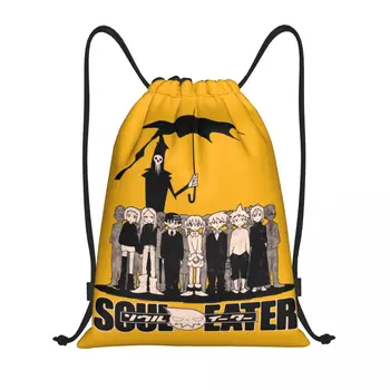 Изготовленные на заказ сумки на шнурке Soul Eater Для женщин и мужчин, легкий рюкзак для хранения в спортивном зале Shinigami Death the Kid