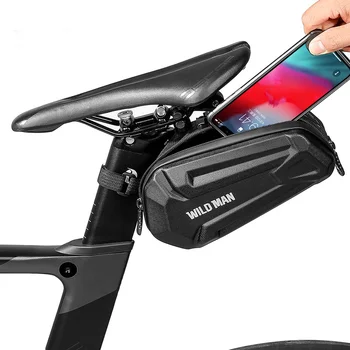 Велосипедная сумка Savage Задняя водонепроницаемая велосипедная седельная сумка с жестким корпусом, сумка для аксессуаров для велосипеда, можно повесить задний фонарь, надежная и безопасная Практичная