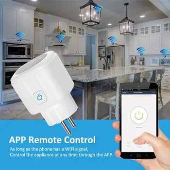 Wi-Fi-розетки Smart Plug Smart-Life, умная розетка с таймером, функция дистанционного управления для домашней автоматизации, мини-Wi-Fi для умного дома