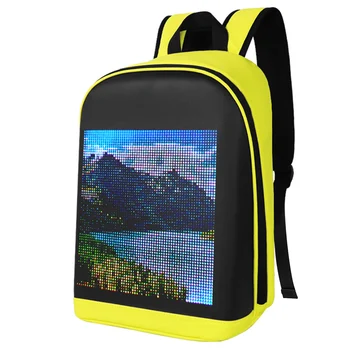Настраиваемый цветной светодиодный экран, рюкзак, дорожная сумка, Школьная сумка для мужчин, женщин, студентов колледжа, Снаряжение для путешествий на открытом воздухе