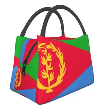 Переносные Ланч-боксы под флагом Эритреи, Женские Многофункциональные Холодильники, Термоизолированная сумка для ланча, Дорожный Рабочий контейнер Pinic