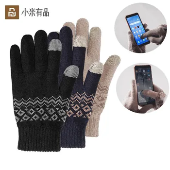 Youpin FO Перчатки с Сенсорным Экраном для Женщин, Мужчин, Зимние Теплые Бархатные Перчатки Для Экрана Телефона, Планшета, Подарка На День Рождения/Рождеств