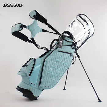 Сумка для гольфа Мужская женская Портативная сумка для гольфа из контрактной модной кожи из микрофибры с двумя шариковыми крышками