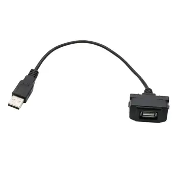 Автомобильный порт USB 2.0 Разъем на панели Адаптер Удлинитель кабеля для