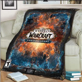 Одеяло World of Warcraft, высококачественная фланель, теплый мягкий плюш на диван-кровать, одеяло, покрывало для сна, одеяла для кроватей