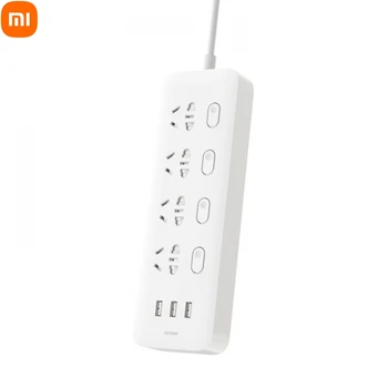 Xiaomi Mijia Power Strip 4 розетки, 4 отдельных выключателя, 3 USB-удлинителя с быстрой зарядкой 5V 2.1A, зарядное устройство для смартфона