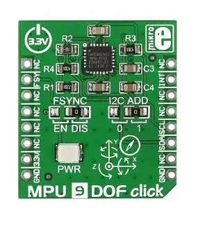 Модуль MIKROE-1719 MPU 9DOF CLICK MPU-9150 для намотки платы разработки