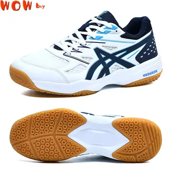 2023 Новый бренд мужской обуви для бадминтона Весенние легкие волейбольные кроссовки Мужские Дышащие кроссовки для бадминтона на шнуровке Кроссовки для бадминтона