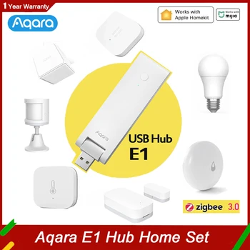 Новый Aqara E1 Hub Gateway Zigbee 3,0 Пульт Дистанционного Управления Умный Дом Сенсор Беспроводной Выключатель Лампочка Дверь Окно Датчик Движения Для Mi
